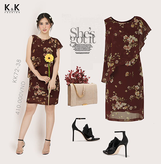 Top 4 mẫu váy liền giấu mỡ bụng tài tình sau dịp Tết