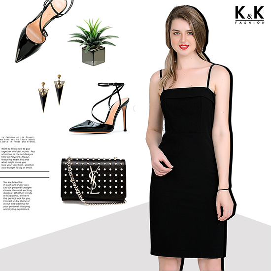 Đầm ôm body 2 dây KK70-28