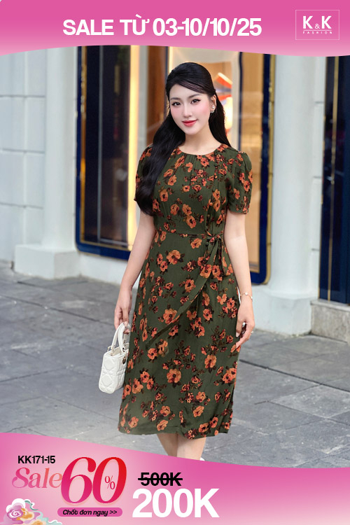 Đầm họa tiết sale 60%