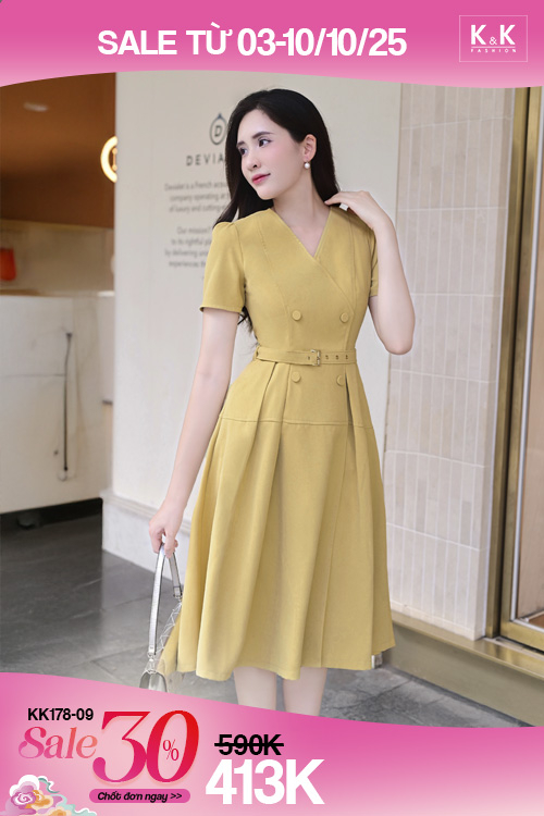 Đầm xòe công sở ưu đãi khủng