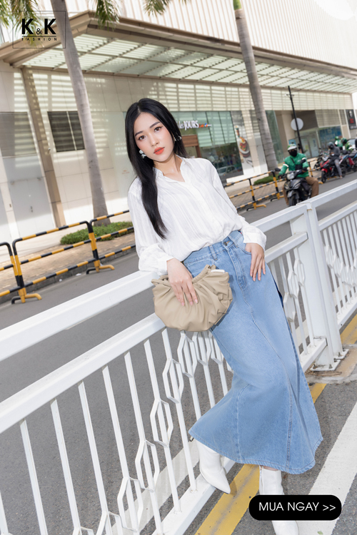 Áo sơ mi trắng công sở nữ tay dài ASM15-17