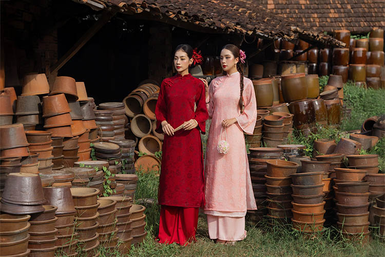 Áo dài mặc Tết đẹp