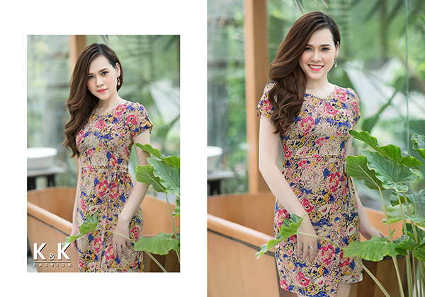 Váy quấn họa tiết hoa Kk67-56