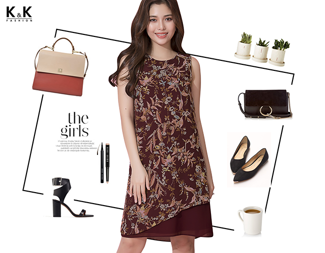 Mặc đẹp từ công sở tới dạo phố với váy suông KK73-29