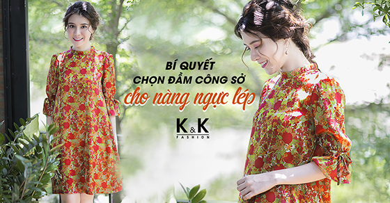 Đầm họa tiết hoa suông tay nơ KK67-28
