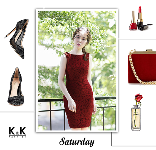 Đầm ren ôm body KK67-33