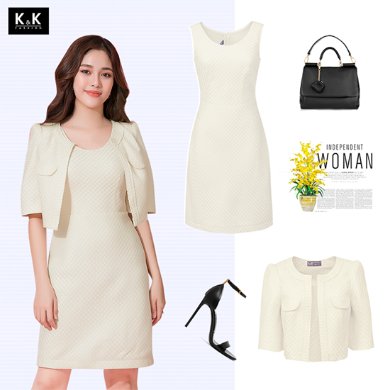 Đầm chữ A sát nách KK71-12