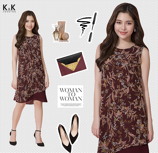 Mặc đẹp từ công sở tới dạo phố với váy suông KK73-29