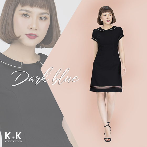 Đầm đen cổ peterpan KK83-15