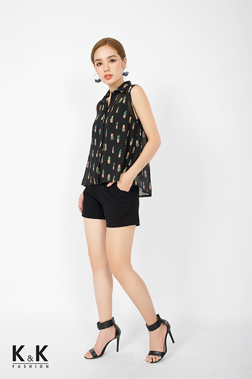 Áo sơ mi họa tiết