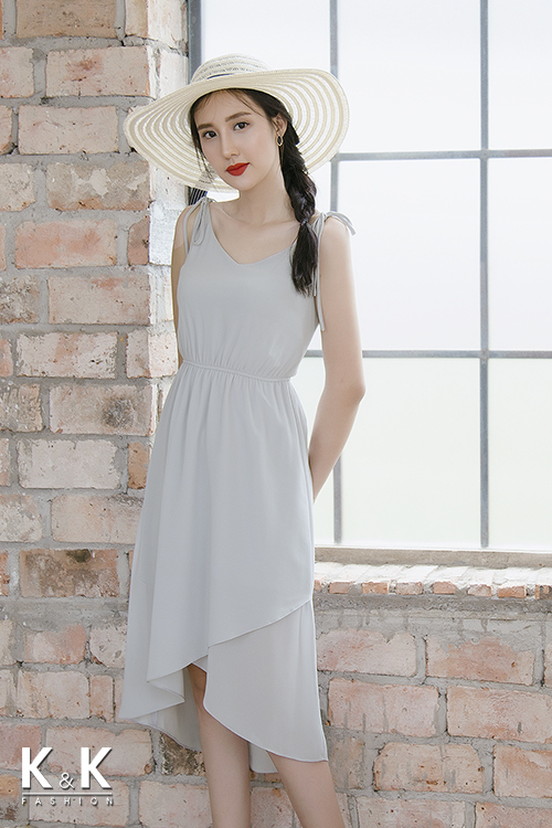 Đầm maxi xẻ tà cách điệu KK72-32