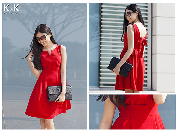 Váy đầm xinh dạo phố đón tết - hình 6