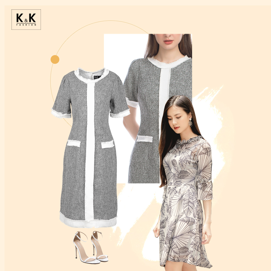 Trang phục màu xám cho nàng mệnh Kim