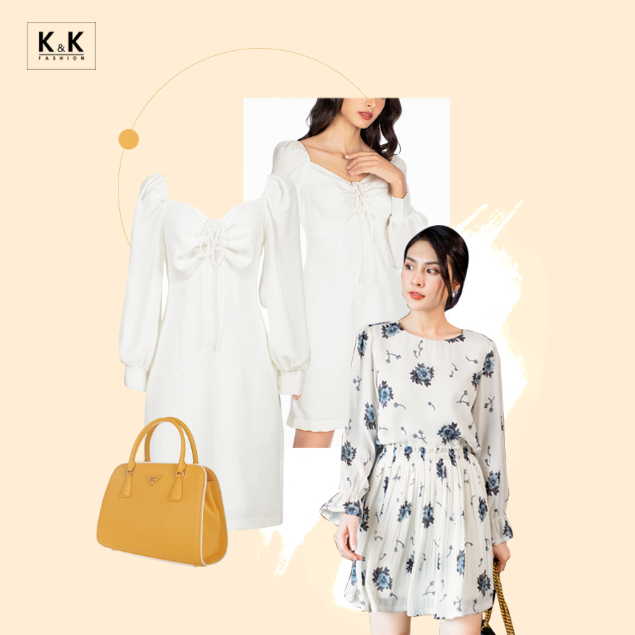 Sắc trắng cho nàng mện Kim mặc đẹp