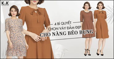 4 bí quyết chọn váy đầm đẹp cho nàng béo bụng