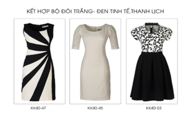 Kết hợp bộ đôi đen - trắng tinh tế thanh lịch