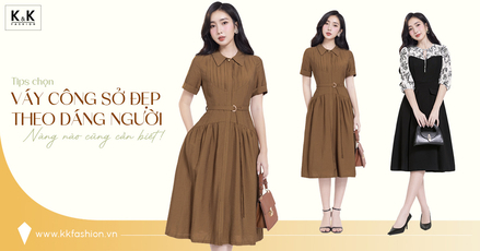 Hướng dẫn chọn váy công sở đẹp theo dáng người – nàng nào cũng cần biết!