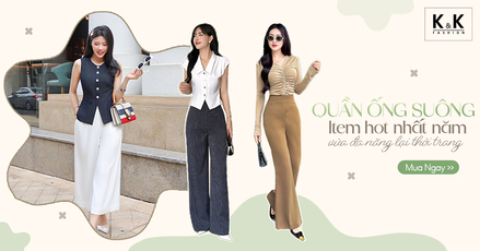Quần ống suông - Item hot nhất năm vừa đa năng lại thời trang