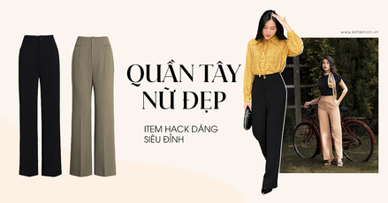 Quần tây nữ lưng cao: Item hack dáng siêu đỉnh!
