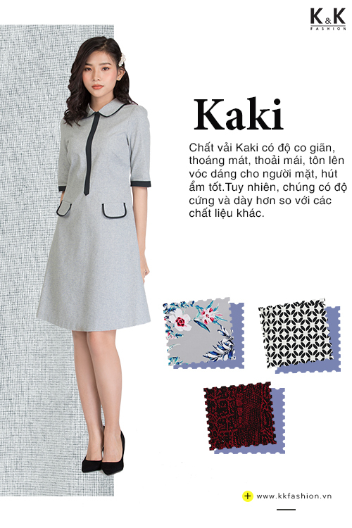 Đầm chữ A tay lửng KK88-08