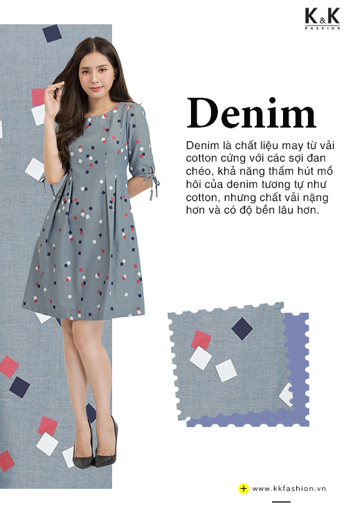 Đầm xòe họa tiết KK85-05