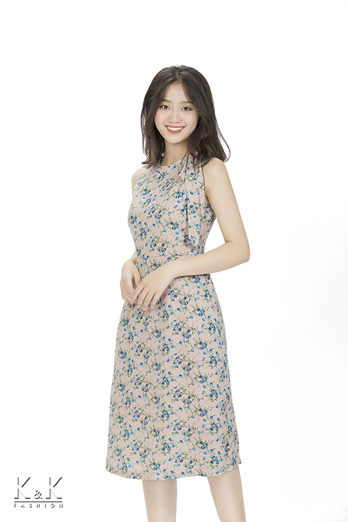 Đầm xòe sát nách KK85-35