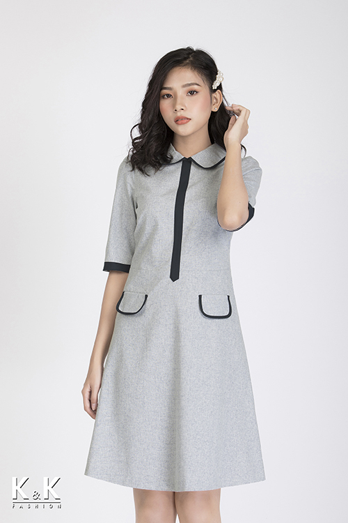 Đầm chữ A tay lỡ KK88-08